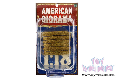 American Diorama Accessories - Hay Bale (1/18 scale, Dark Yellow) 23983