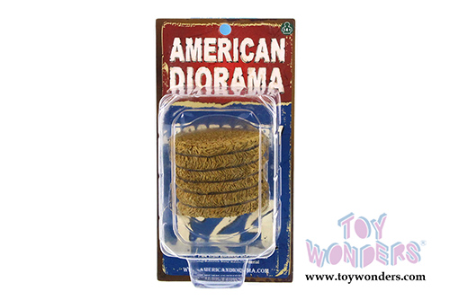 American Diorama Accessories - Hay Bale (1/24 scale, Dark Yellow) 23984