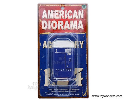 American Diorama Accessories - Vending Machine Figure (1/24  scale, Blue) 23989BU