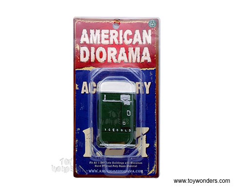 American Diorama Accessories - Vending Machine Figure (1/24  scale, Green) 23989GN