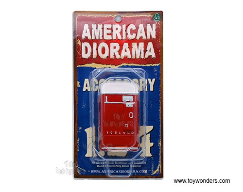 American Diorama Accessories - Vending Machine Figure (1/24  scale, Red) 23989R