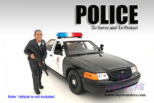 American Diorama Figurine - Police Officer II (1/24 scale, Black) 24032