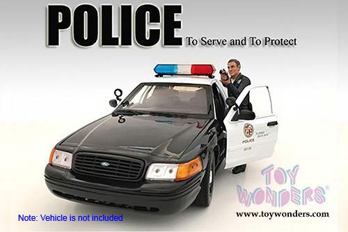 American Diorama Figurine - Police Officer IV (1/24 scale, Black) 24034