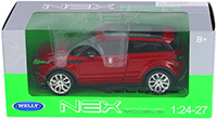 Show product details for Welly - Land Rover Range Rover Evoque SUV w/ Sunroof (1/24 scale diecast model car, Red) 24021WR