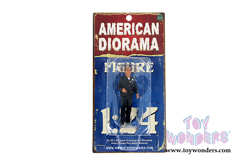American Diorama Figurine - Police Officer I (1/24 scale, Black) 24031AD