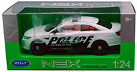 Show product details for Welly -  Ford Police Interceptor Hard Top (1/24 scale diecast model car, White) 24045WW