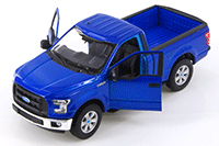 Show product details for Welly - Ford F-150 Regular Cab Pick Up (2015, 1/24 scale diecast model car, Asstd.) 24063/4D