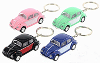 Show product details for Kinsmart - Volkswagen Classical  Beetle Key Chain (1967, 1/64 Scale diecast model car, Asstd.) 2540DCK/2K