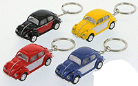 Kinsmart - Volkswagen Classical  Beetle Key Chain (1967, 1/64 Scale diecast model car, Asstd.) 2540DCK