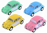 Show product details for Kinsmart - Volkswagen Classical  Beetle Hard Top (1967, 1/64 Scale diecast model car, Asstd.) 2543DY