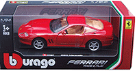 BBurago Ferrari Race & Play - Ferrari 550 Maranello Hard Top (1/24 scale diecast model car, Red) 26004R