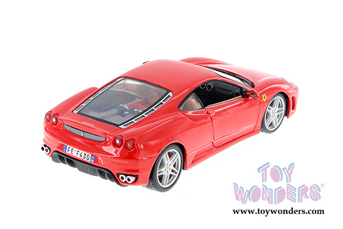 BBurago Ferrari Race & Play - Ferrari F430 Race Hard Top (1/24 scale diecast model car, Red) 26008D