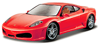 Show product details for BBurago Ferrari Race & Play - Ferrari F430 Race Hard Top (1/24 scale diecast model car, Red) 26008D