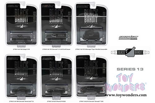 Greenlight Black Bandit Series 13 (1/64 scale diecast model car, Black) 27790/48