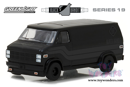 Greenlight Black Bandit Series 19 | GMC® Vandura (1980, 1/64 scale diecast model car, Black) 27950C/48