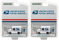 Show product details for Greenlight - United States Postal Service (USPS) Long Live Postal Mail Delivery Vehicle (LLV) with Mailbox Accessory (1/64 scale diecast model car, White) 29888/48