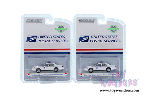Greenlight - Ford Crown Victoria United States Postal Service (USPS®) Police (2010, 1/64 scale diecast model car, White) 29891/48