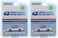 Show product details for Greenlight - Ford Crown Victoria United States Postal Service (USPS®) Police (2010, 1/64 scale diecast model car, White) 29891/48