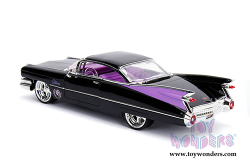 Jada Toys - Metals Die Cast | DC Comics Bombshells - Cadillac® Coupe Deville™ with Catwoman™ Diecast Figure (1959, 1/24, diecast model toy, Black) 30458
