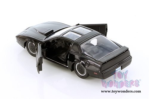 Jada Toys - Metals Die Cast - Hollywood Rides | Knight Rider K.I.T.T.™ Pontiac® Firebird® Trans Am (1982, 1/32 scale diecast model car, Black) 99799