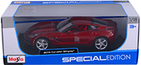 Show product details for Maisto - Special Edition | Chevy Corvette® Stingray® Hard Top (2014, 1/18 scale diecast model car, Red) 31182R