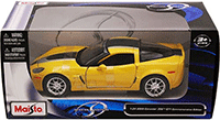 Maisto - Chevrolet Corvette Z06 GT1 Commemorative Edition Hard Top (2009, 1/24 scale diecast model car, Yellow) 31203YL