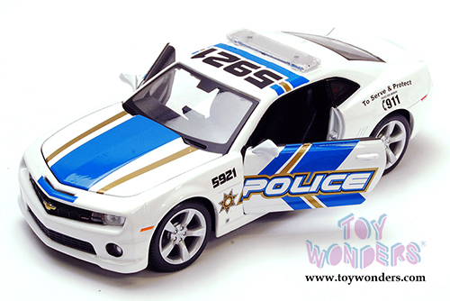 Maisto - Chevrolet Camaro Police (2010, 1/24 scale diecast model car, White with blue) 31208WP