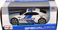 Show product details for Maisto - Chevrolet Camaro Police (2010, 1/24 scale diecast model car, White with blue) 31208WP
