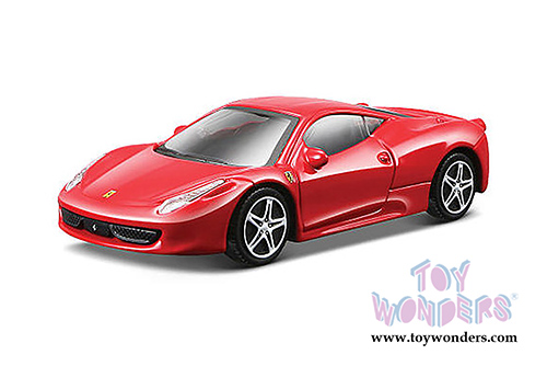 BBurago Ferrari Race & Play - Gift Set 4-Piece Playset with Accessories (1/43 scale diecast model car, Red) 31214