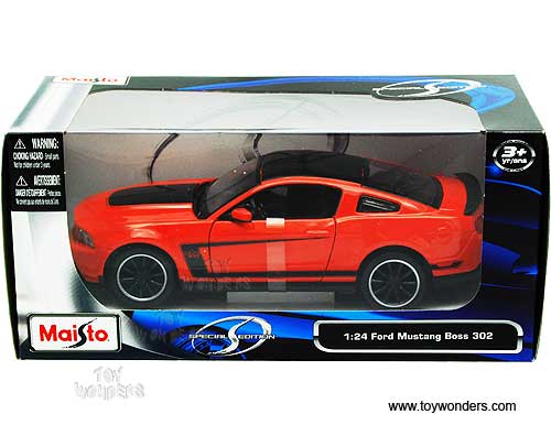 Maisto - Ford Mustang Boss 302 Hard Top (1/24 scale diecast model car, Orange) 31269OR