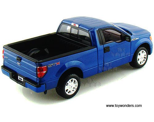 Maisto - Ford F-150 STX Pickup Truck (2010, 1/27 scale diecast model car, Blue) 31270BU
