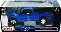 Maisto - Ford F-150 STX Pickup Truck (2010, 1/27 scale diecast model car, Blue) 31270BU