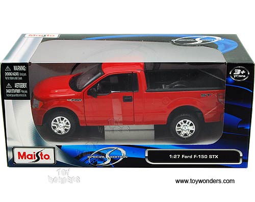 Maisto - Ford F-150 STX Pickup Truck (2010, 1/27 scale diecast model car, Red) 31270R
