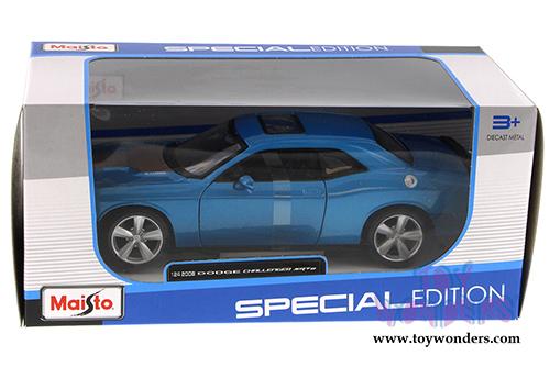 Maisto - Dodge Challenger SRT8 Hard Top w/ Sunroof (2008, 1/24 scale diecast model car, Blue) 31280BU