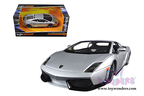 Maisto Design - Exotics | Lamborghini Gallardo LP 560-4 Hard Top (1/24 scale diecast model car, Silver) 31352SV