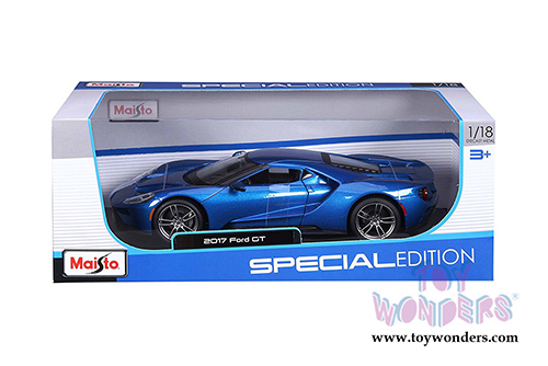 Maisto Special Edition - Ford GT Hard Top (2017, 1/18 scale diecast model car, Blue) 31384BU
