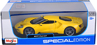 Show product details for Maisto Special Edition - Ford GT Hard Top (2017, 1/18 scale diecast model car, Yellow) 31384YL