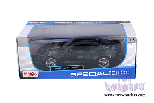  Maisto - Special Edition | Chevrolet® Camaro® Fifty Anniversary Hard Top (2017, 1/18 scale diecast model car, Dark Grey) 31385