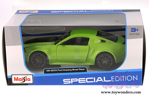  Maisto - Ford Mustang Street Racer Hard Top (2014, 1/24 scale diecast model car, Green) 31506GN