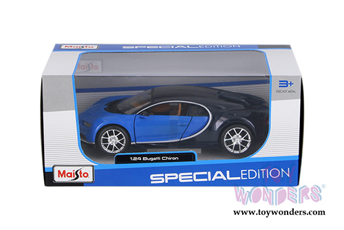  Maisto - Special Edition | Bugatti Chiron Hard Top (1/24 scale diecast model car, Blue) 31514BU
