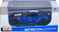 Show product details for Maisto - Special Edition | Chevrolet® Corvette® Grand Sport™ Hard Top (2017, 1/24 scale diecast model car, Blue) 31516BU