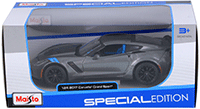 Show product details for Maisto - Special Edition | Chevrolet® Corvette® Grand Sport™ Hard Top (2017, 1/24 scale diecast model car, Gray) 31516GY