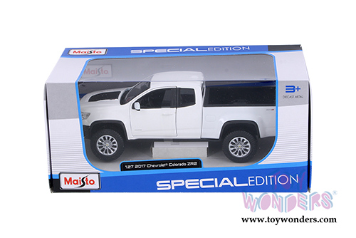  Maisto - Special Edition | Chevrolet® Colorado ZR2 Pick Up Truck (2017, 1/27 scale diecast model car, White) 31517W