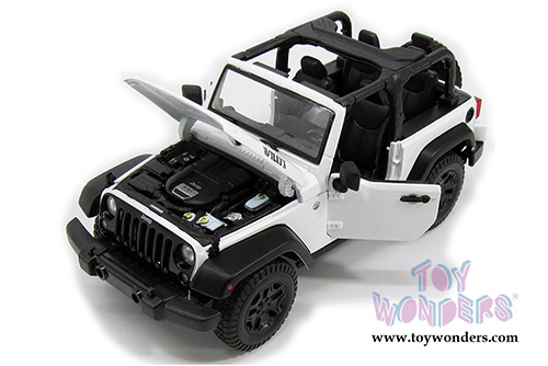  Maisto - Special Edition | Jeep® Wrangler Topless (2014, 1/18 scale diecast model car, White) 31610W