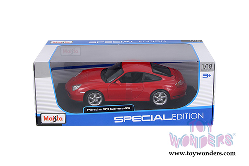  Maisto - Special Edition | Porsche 911 Carrera 4S Hard Top (1/18 scale diecast model car, Red) 31628R
