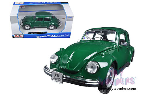 Maisto - Volkswagen Beetle Hard Top (1973, 1/24 scale diecast model car, Green) 31926GN