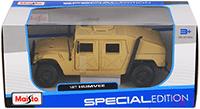 Show product details for Maisto - Hummer Humvee (1/27 scale diecast model car, Sand) 31974CM