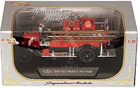 Show product details for Signature Models - Ford Model T Detroit Fire Truck (1926, 1/32 scale diecast model car, Red/ Black) 32313BK