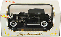 Show product details for Signature Models - Chrysler Lebaron Soft Top (1932, 1/32 scale diecast model car, Black) 32316BK