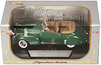 Signature Models - Packard Darrin Convertible (1941, 1/32 scale diecast model car, Green) 32398GN